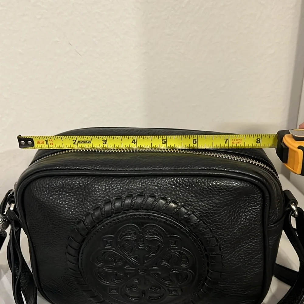Black Leather  BRIGHTON Crossbody bag